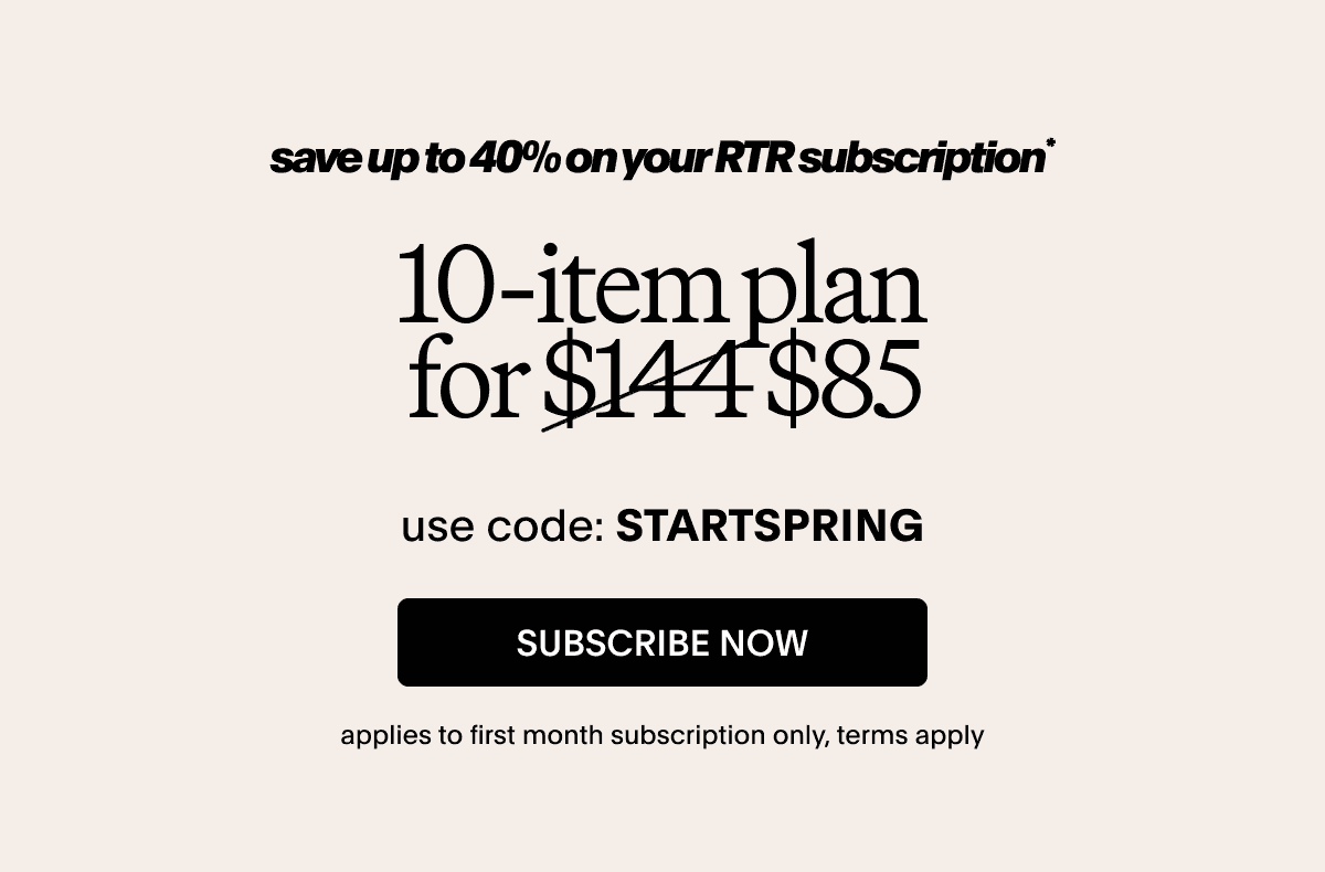 Save up to 40% on your RTR subscription 