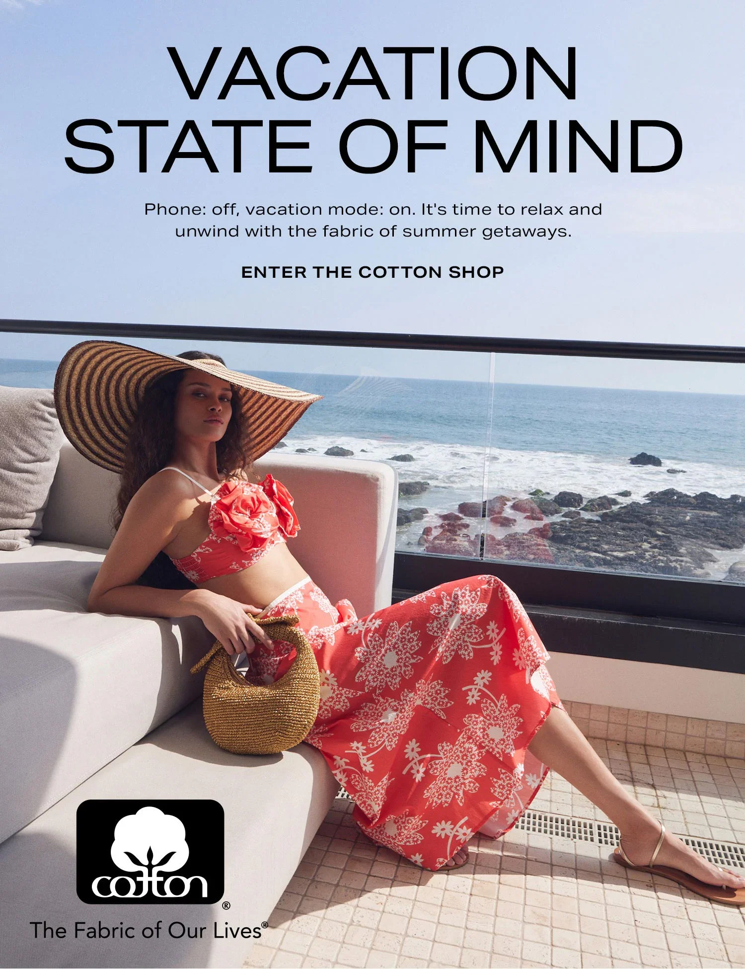 Vacation State of Mind. Enter the Cotton Shop.