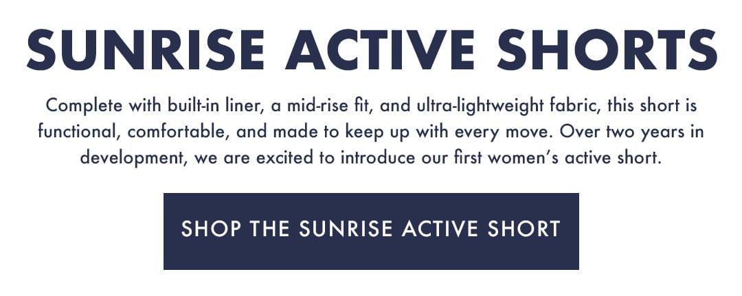 Sunrise Active Shorts | Shop All