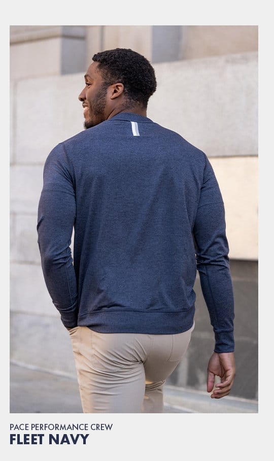 Fleet Navy Pace Crewneck