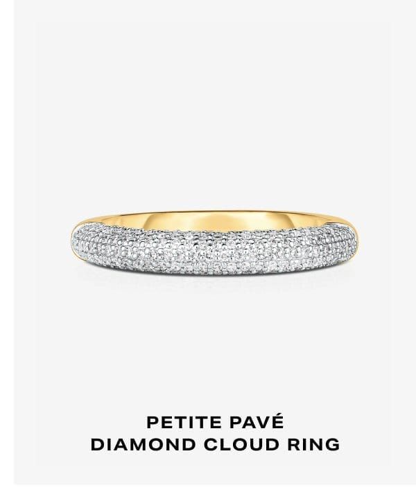 Petite Pavé Diamond Cloud Ring