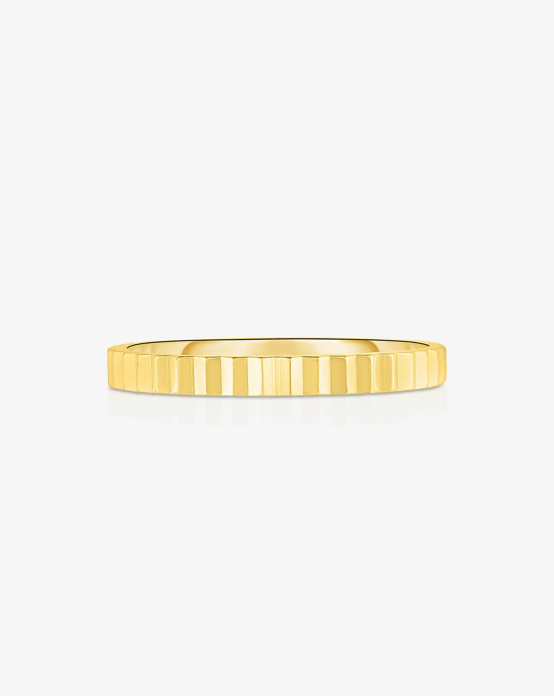 Image of Fluted Gold Stackable Ring