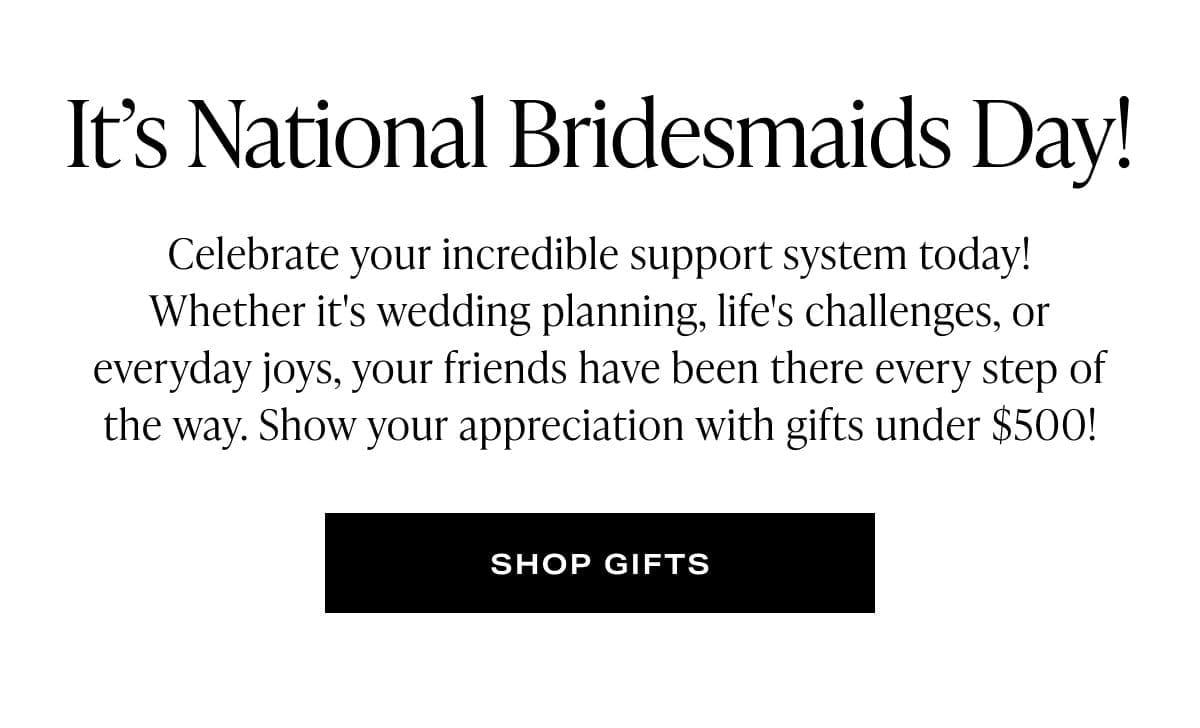 Ring Concierge National Bridesmaids Day