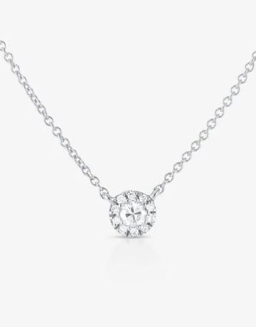 Diamond Cluster Pendant Necklace