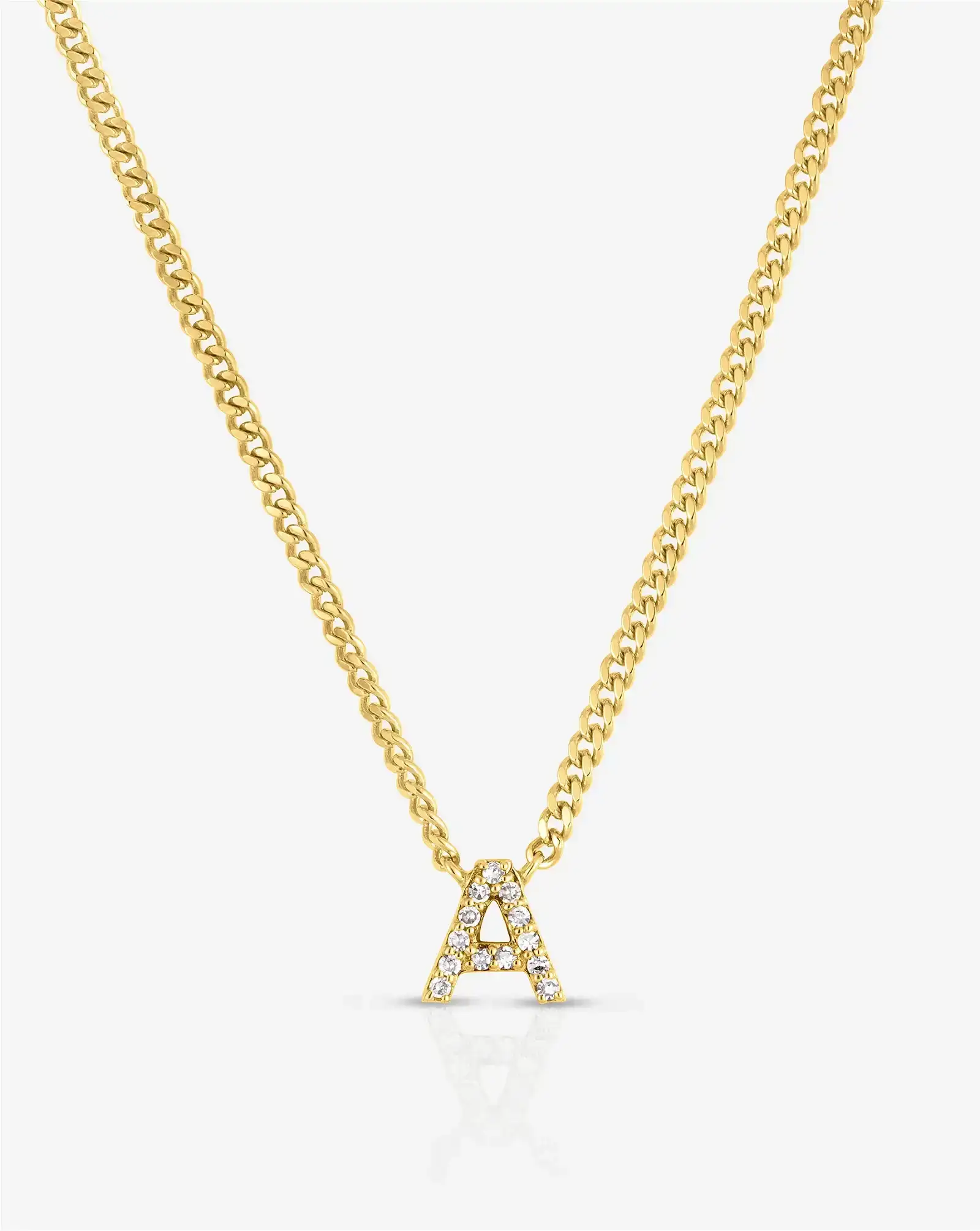 Image of Diamond Initial Necklace