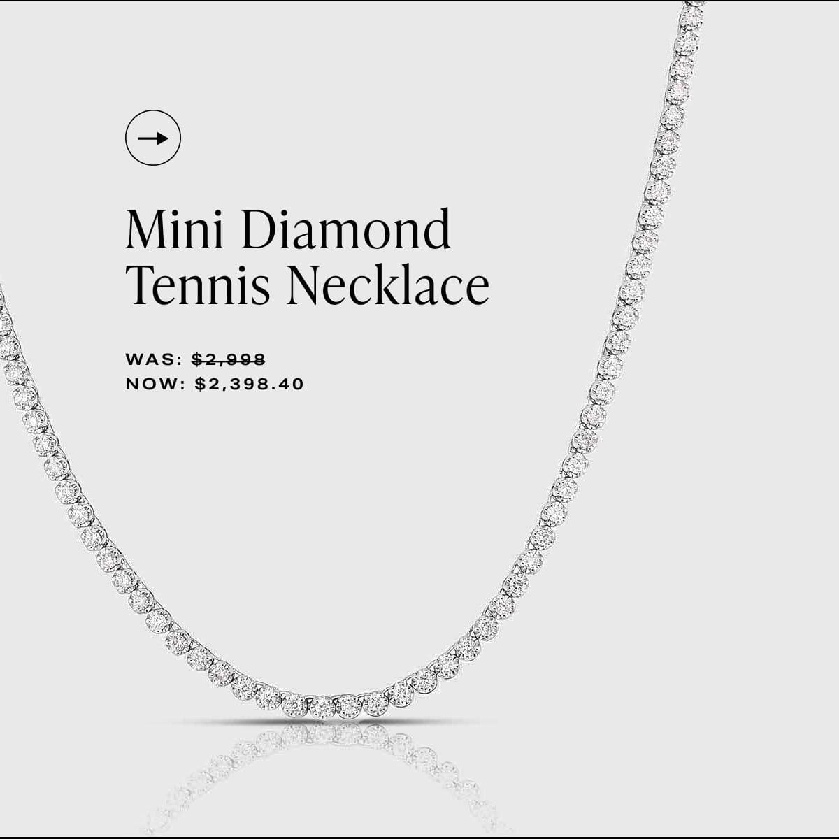 Mini Diamond Tennis Necklace