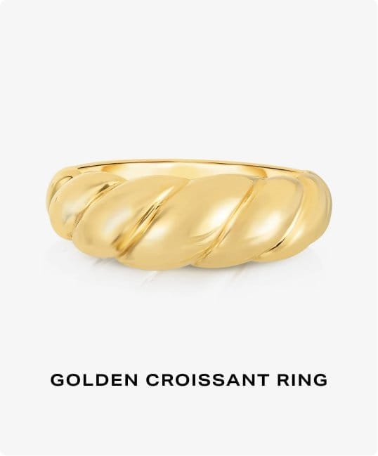 Golden Croissant Ring