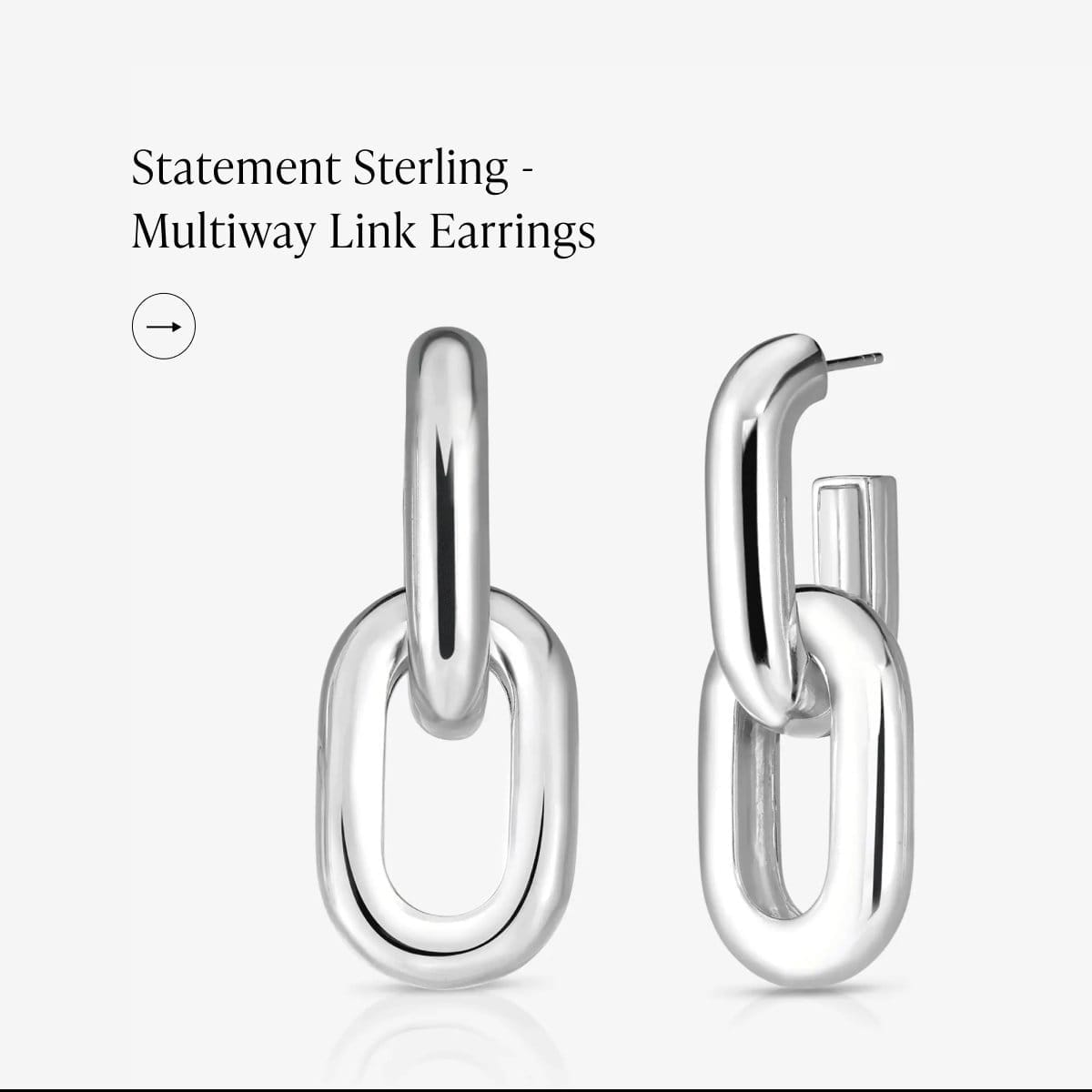 State Sterling - Multiway Link Earrings