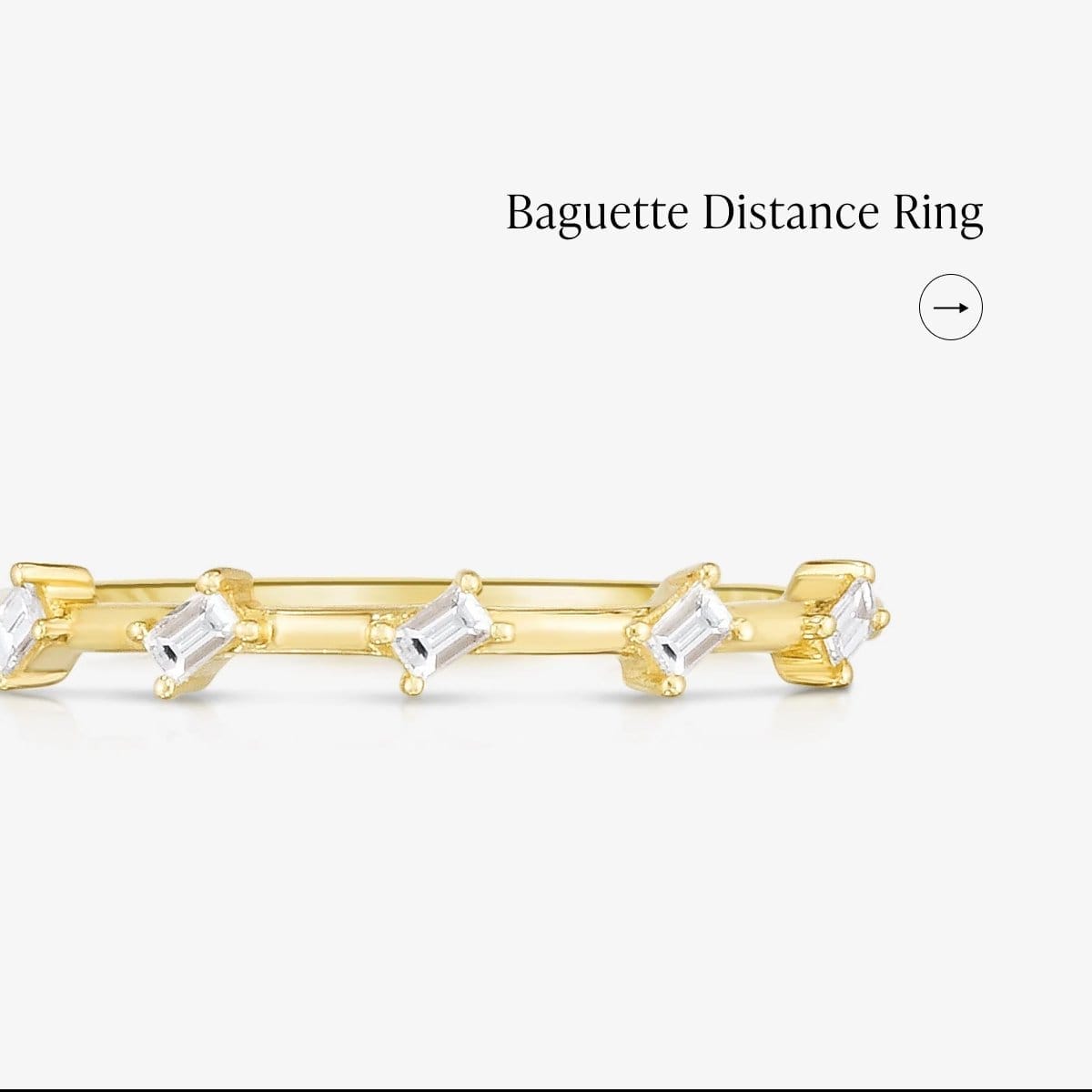 Baguette Distance Ring