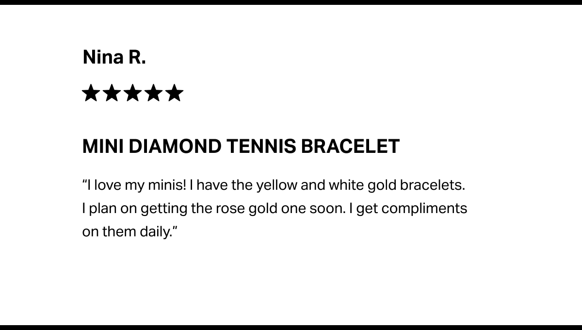 Mini Diamond Tennis Bracelet