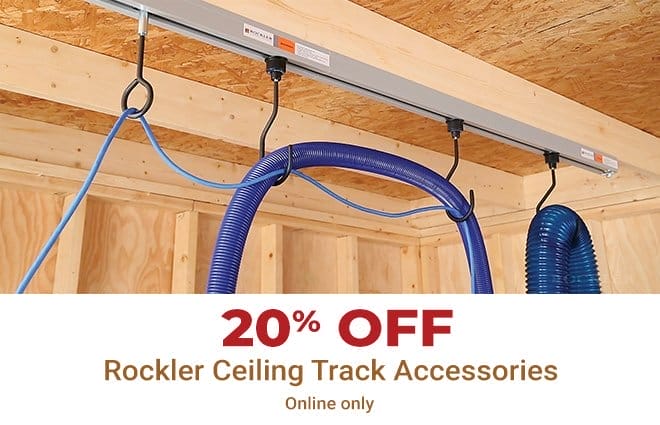 20% off Rockler Ceiling Track Accessories