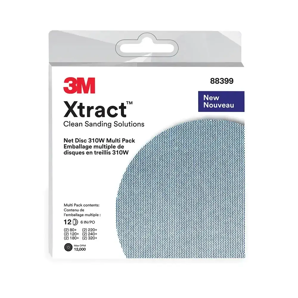 3M Xtract 310W 6'' Dia. Net Disc Multi-Pack (2 Each: 80-, 120-, 180-, 220-,...