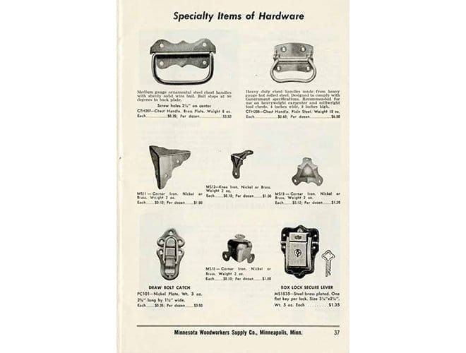 Trunk Hardware Catalog Page