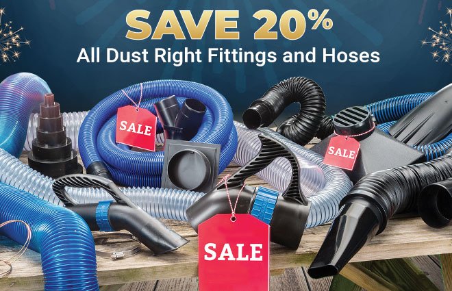 20% Off All Rockler Dust Right Fittings and Hoses