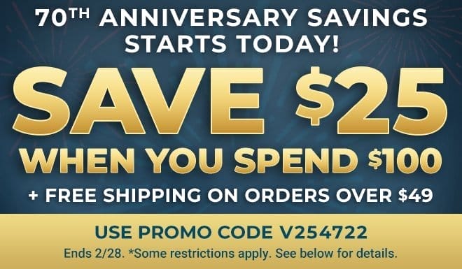 Celebrate Rockler's 70th Anniversary Event - Save \\$25 When You Spend \\$100+