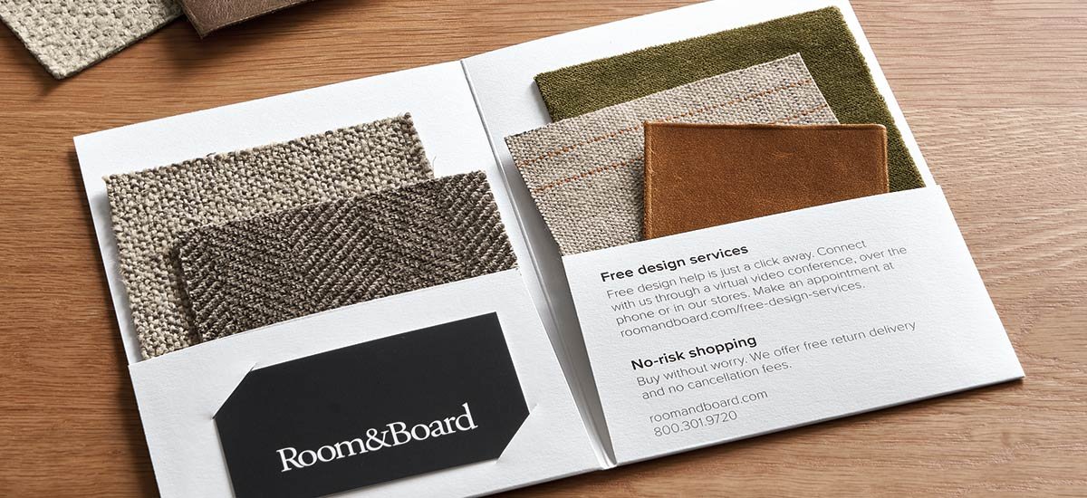 Room & Board swatch packet