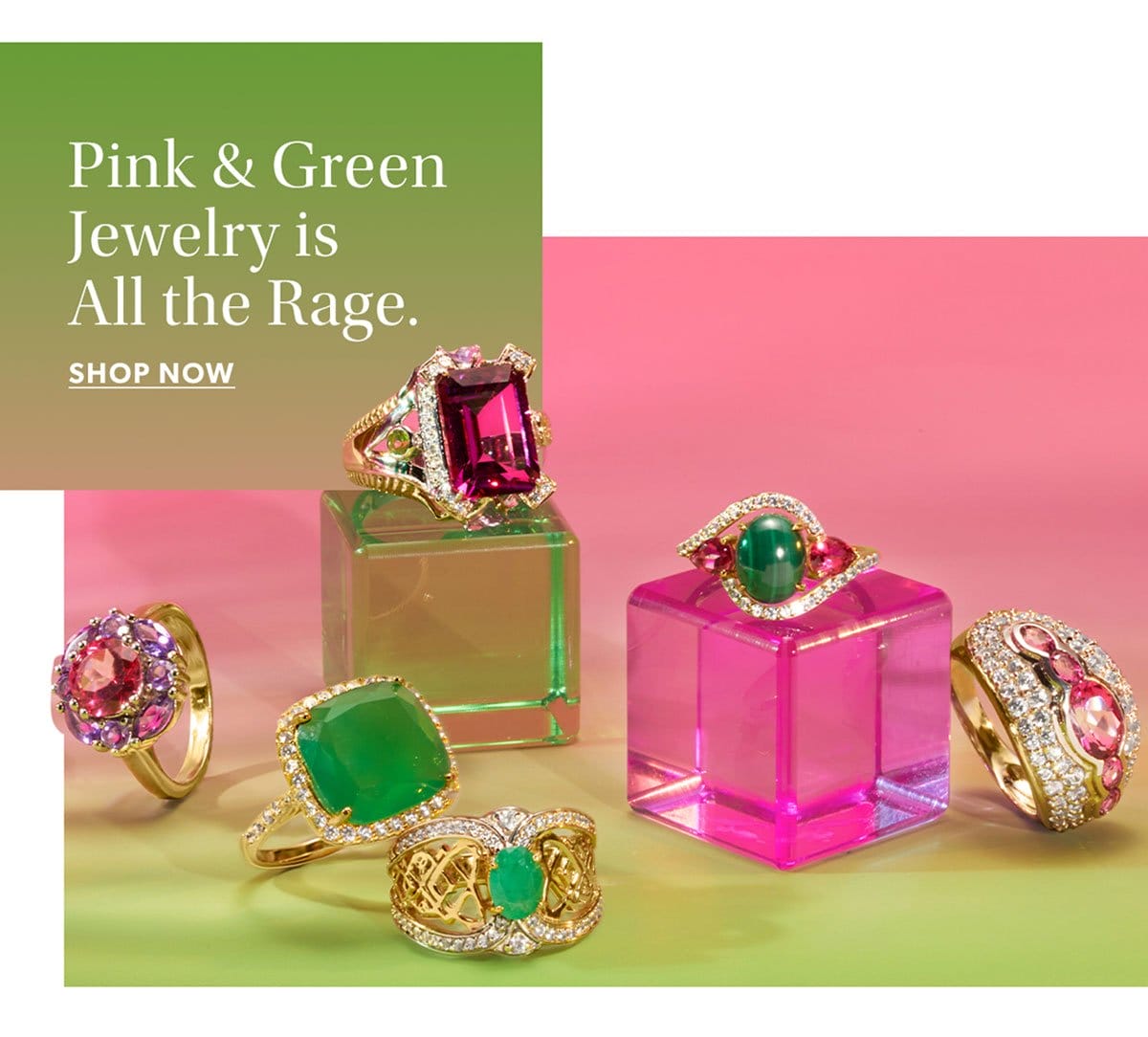 Pink & Green Jewelry. Shop Now