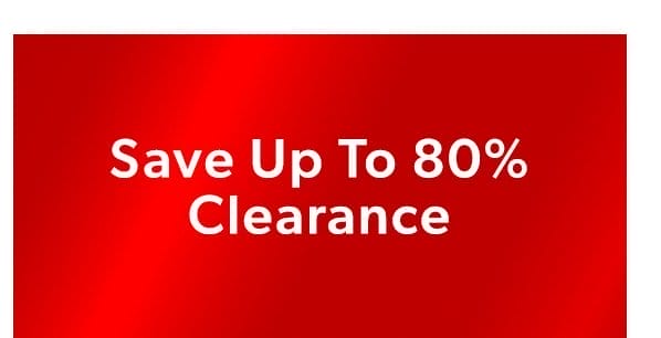 Save Up To 80% Clearance