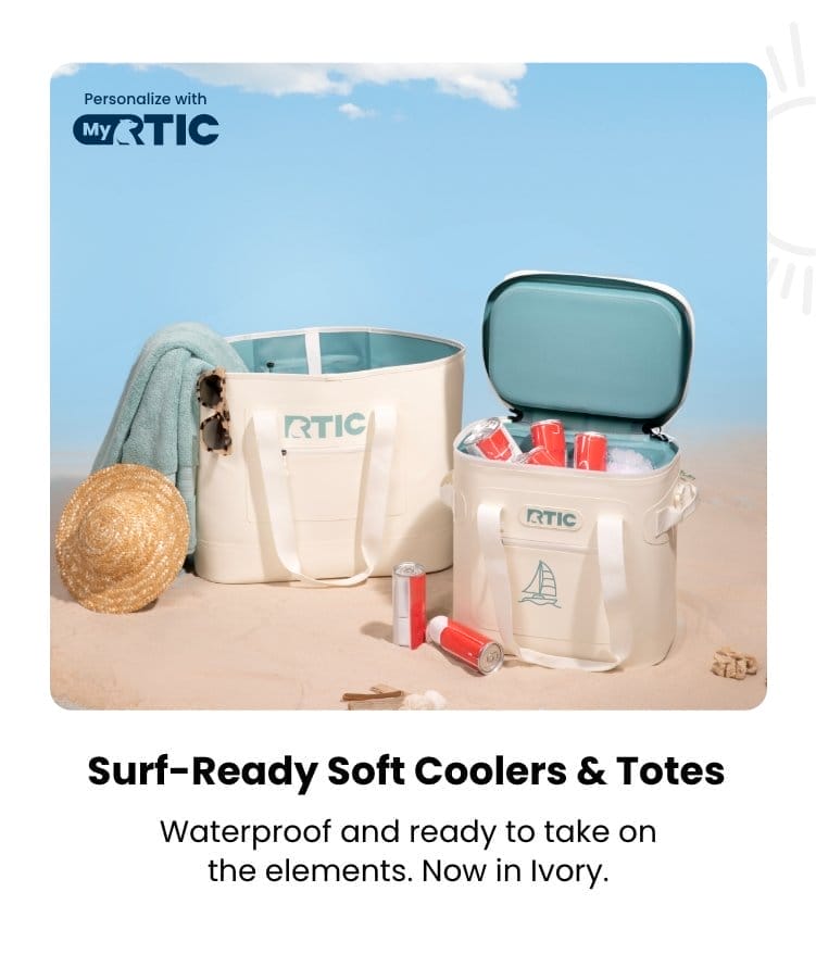 Surf-Ready Soft Coolers and Totes