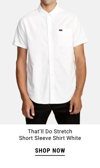 That'll Do Stretch Short Sleeve Shirt White