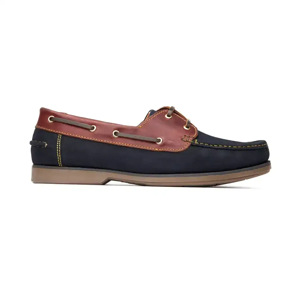 Image of Deck Shoe - Navy/Brown