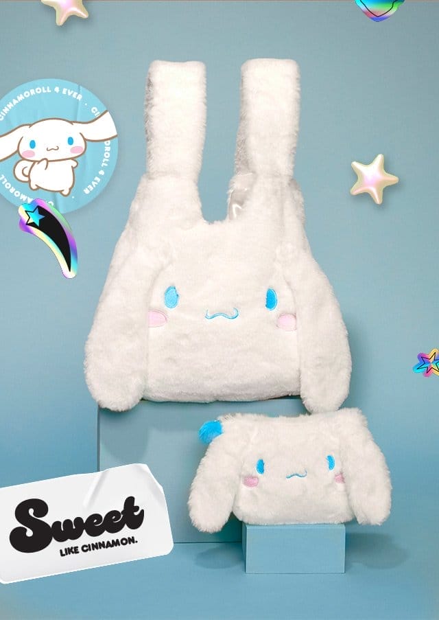 Image of Cinnamoroll Plush Tote and Pouch