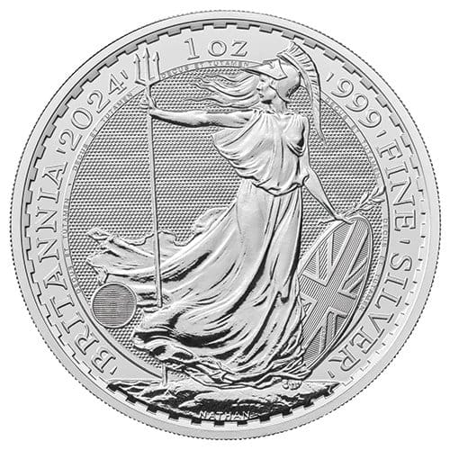 Image of 2024 1 oz Silver Britannia Coin BU