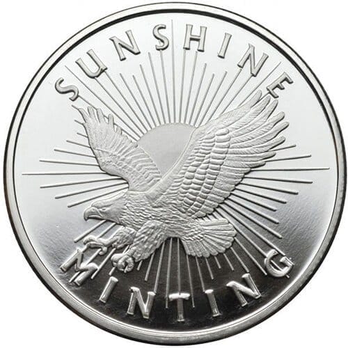 Image of 1 oz Sunshine Mint Silver Eagle Rounds