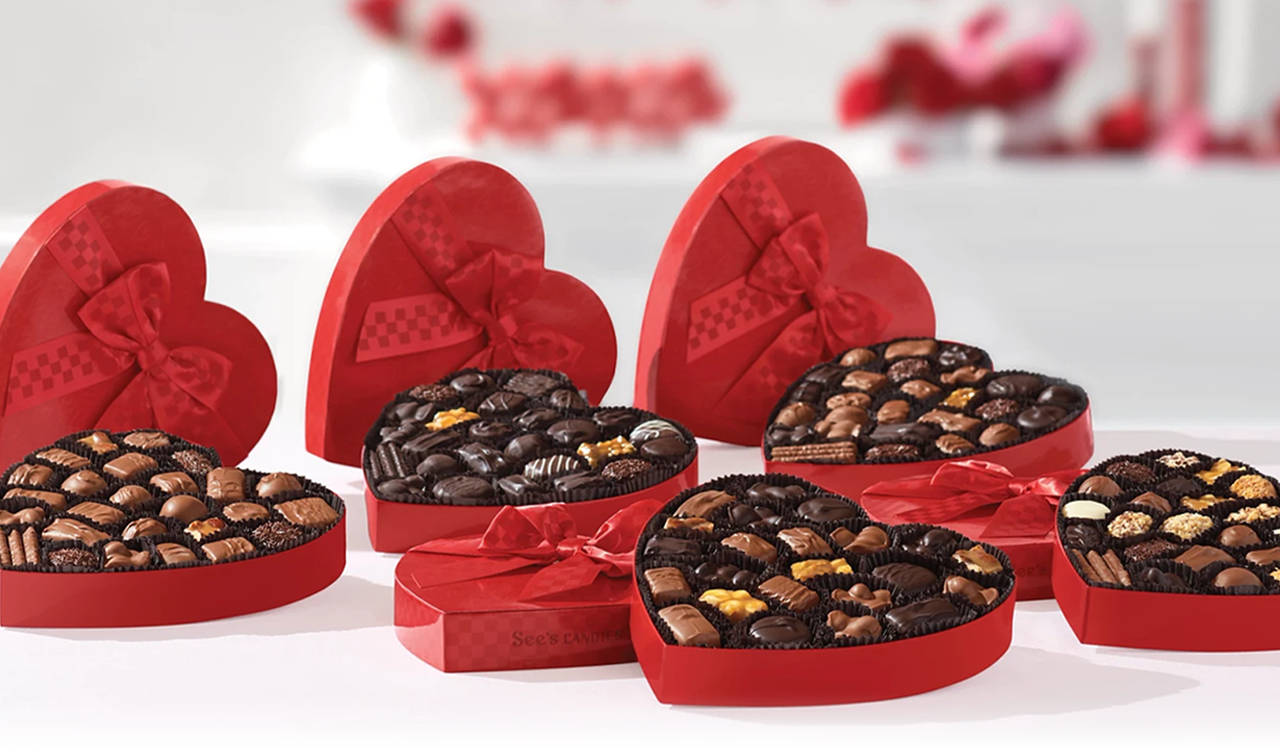 See’s Classic Red Heart Assortments