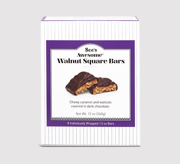 See’s Awesome® Walnut Square Bars