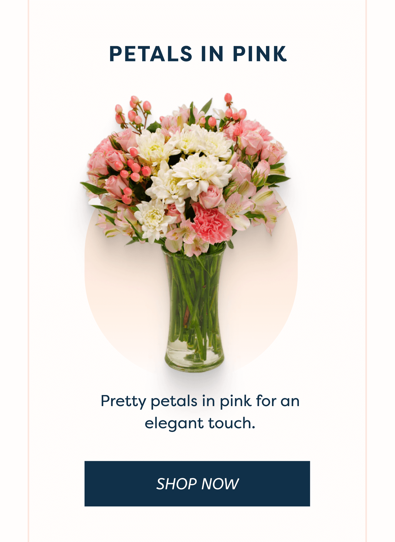 Petals in Pink Pretty petals in pink for an elegant touch. [ Shop Now ]