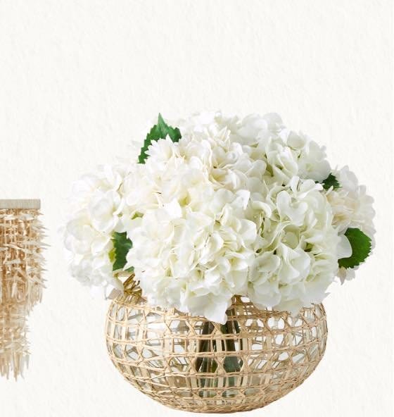Faux Cream Hydrangea Bouquet