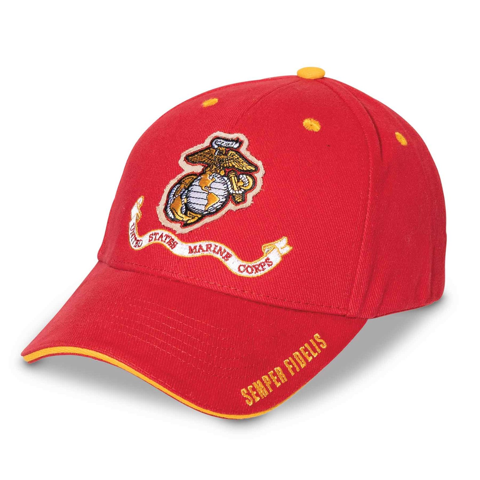 Image of USMC Flag Red & Gold Cover