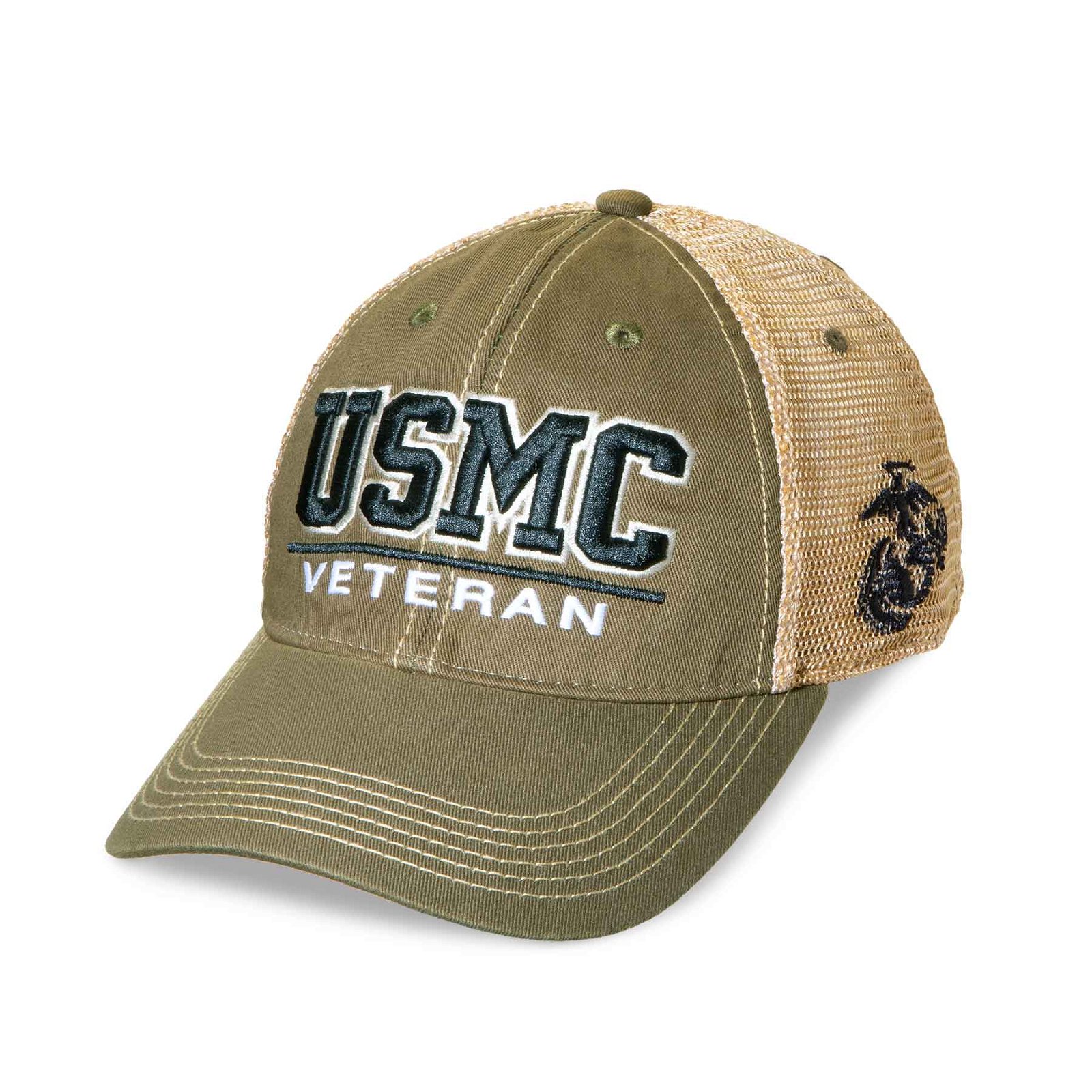 Image of USMC Veteran Trucker Hat