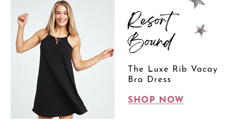 The Luxe Rib Vacay Bra Dress