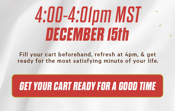 GET YOUR CART READY FOR GO TIME