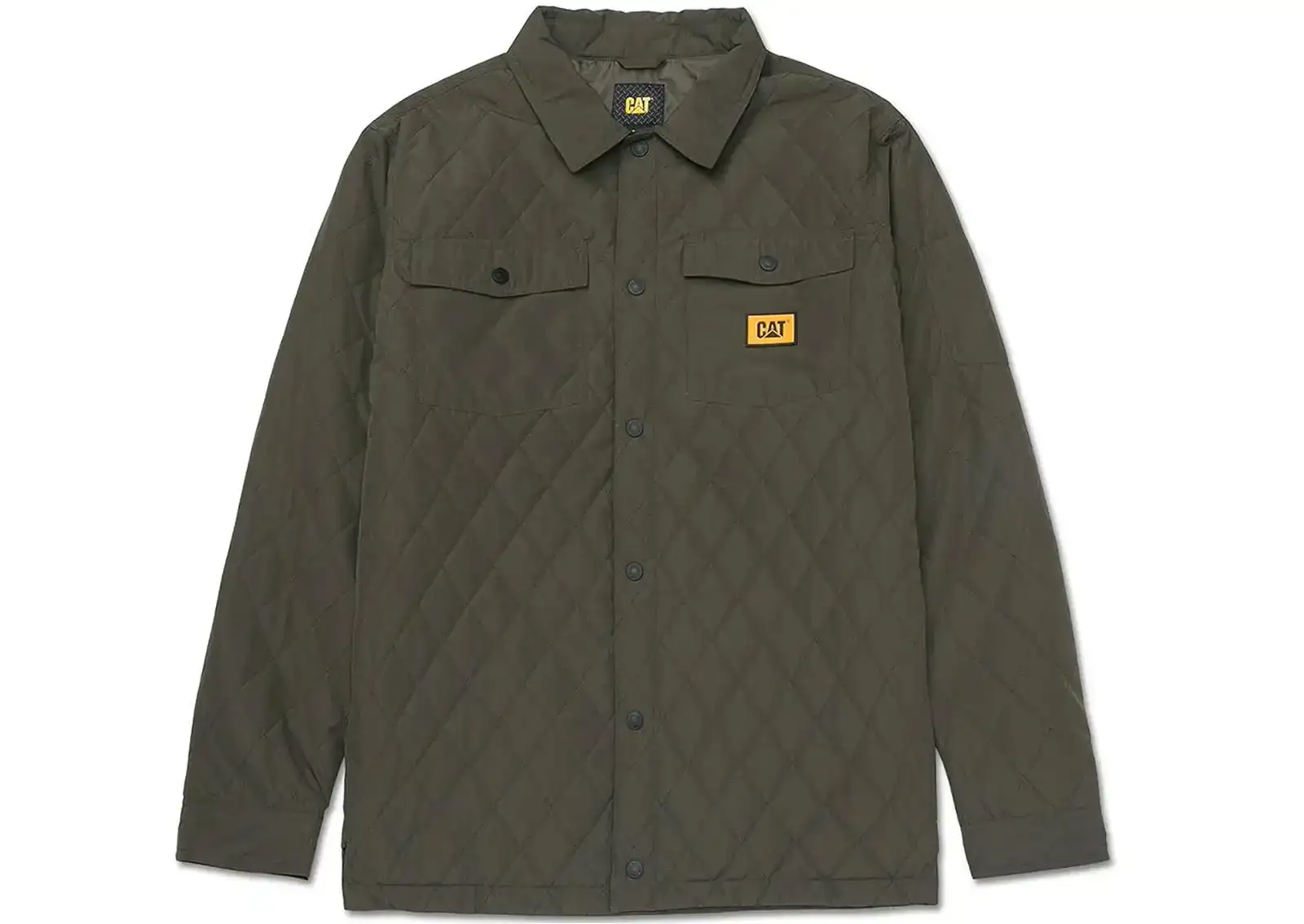 Caterpillar Quilted Ripstop Shirt Jacket Army Moss