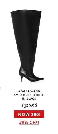 AZALEA WANG AMBY BUCKET BOOT IN BLACK