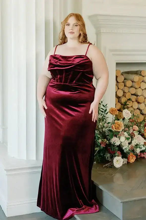 Image of London Convertible Velvet Dress | Made To Order
