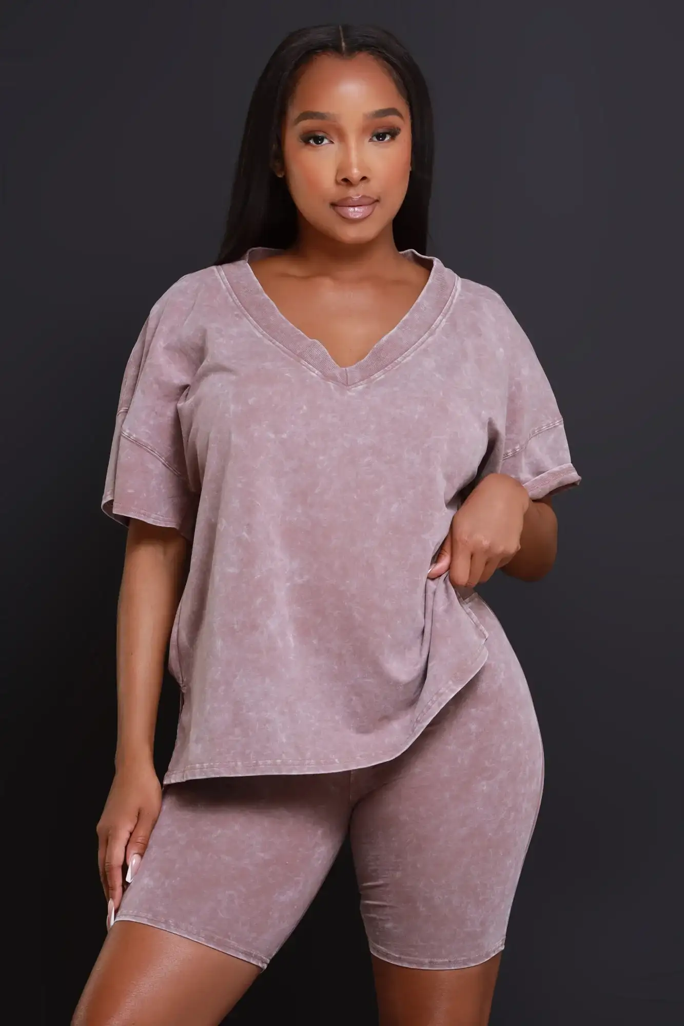 Image of Binge Watch NUW Oversized T-Shirt - Deep Taupe