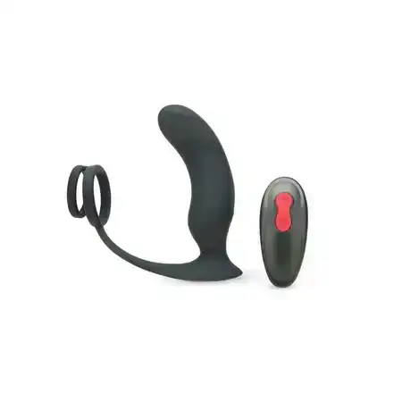 Prowler RED Prostate Plus Remote Control Vibrating Prostate Massager &amp; Cock Ring Black