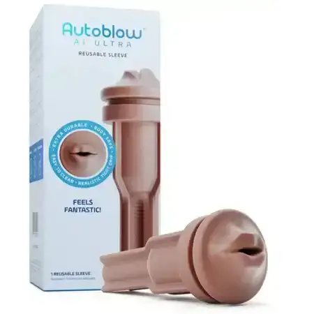 Autoblow AI Ultra Reusable Mouth Sleeve Brown
