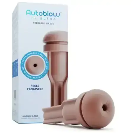 Autoblow AI Ultra Reusable Anal Sleeve Brown