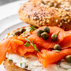 Smoked Salmon Bagels