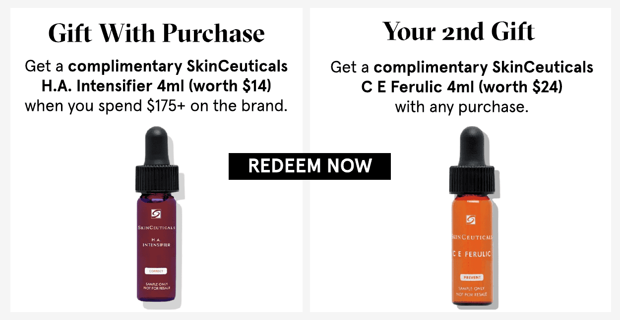 Two complimentary SkinCeuticals gifts with 175 purchase on the brand