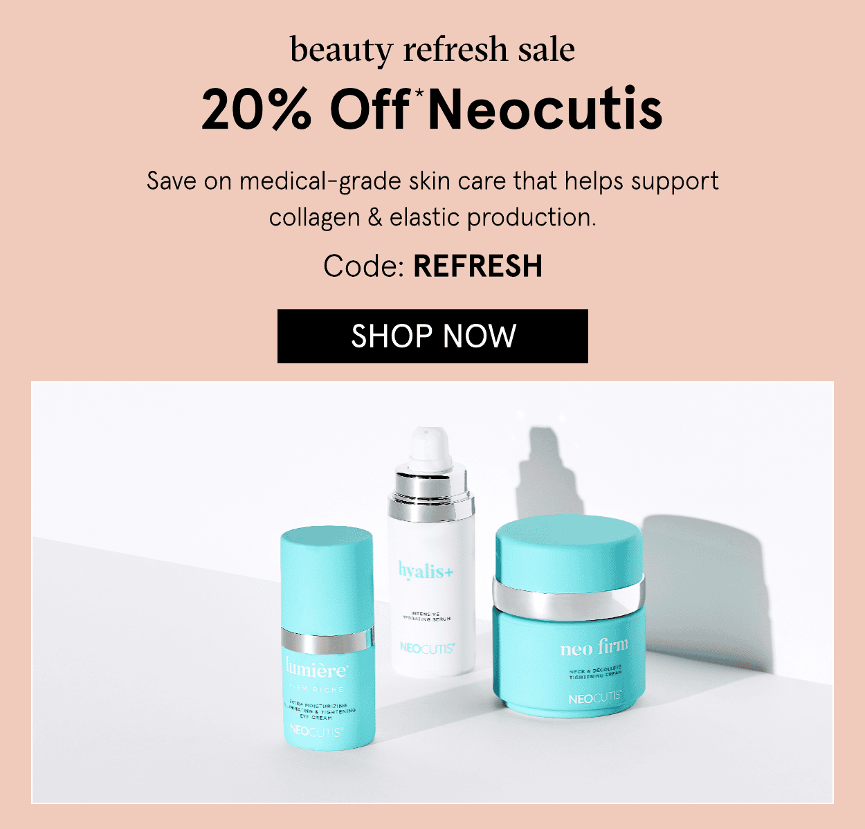 Neocutis 20% off with code: REFRESH