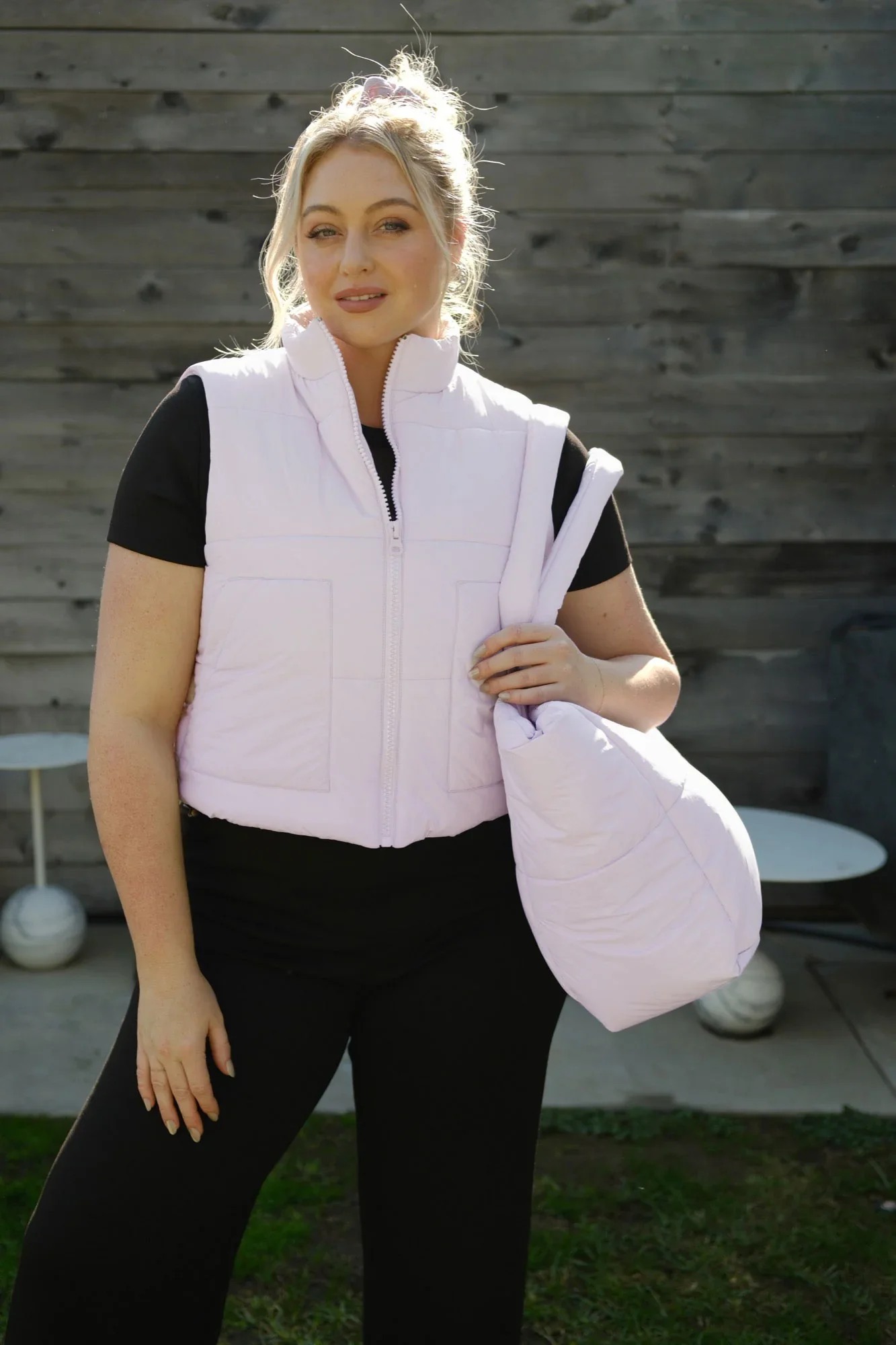 Image of On The Go Puffy Vest in Lilac