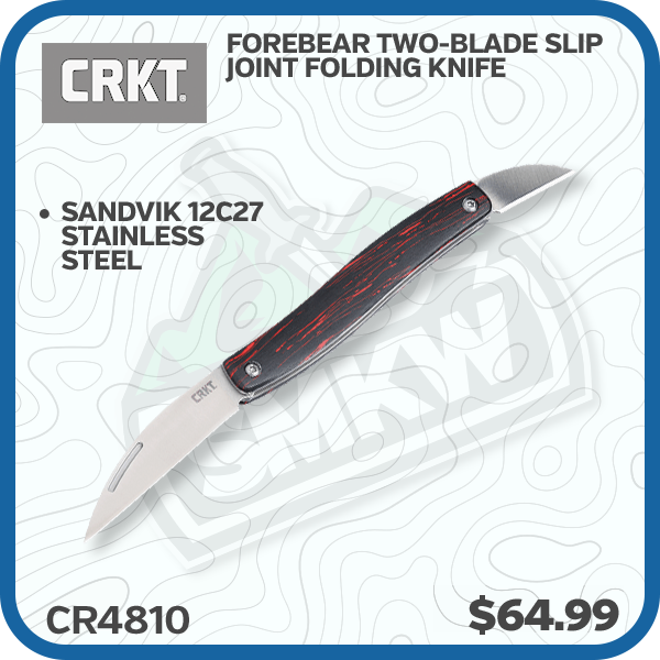 CRKT Forebear Two-Blade Slip Joint Folding Knife