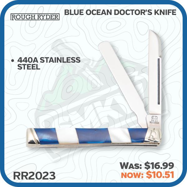 Rough Ryder Blue Ocean Doctor's Knife