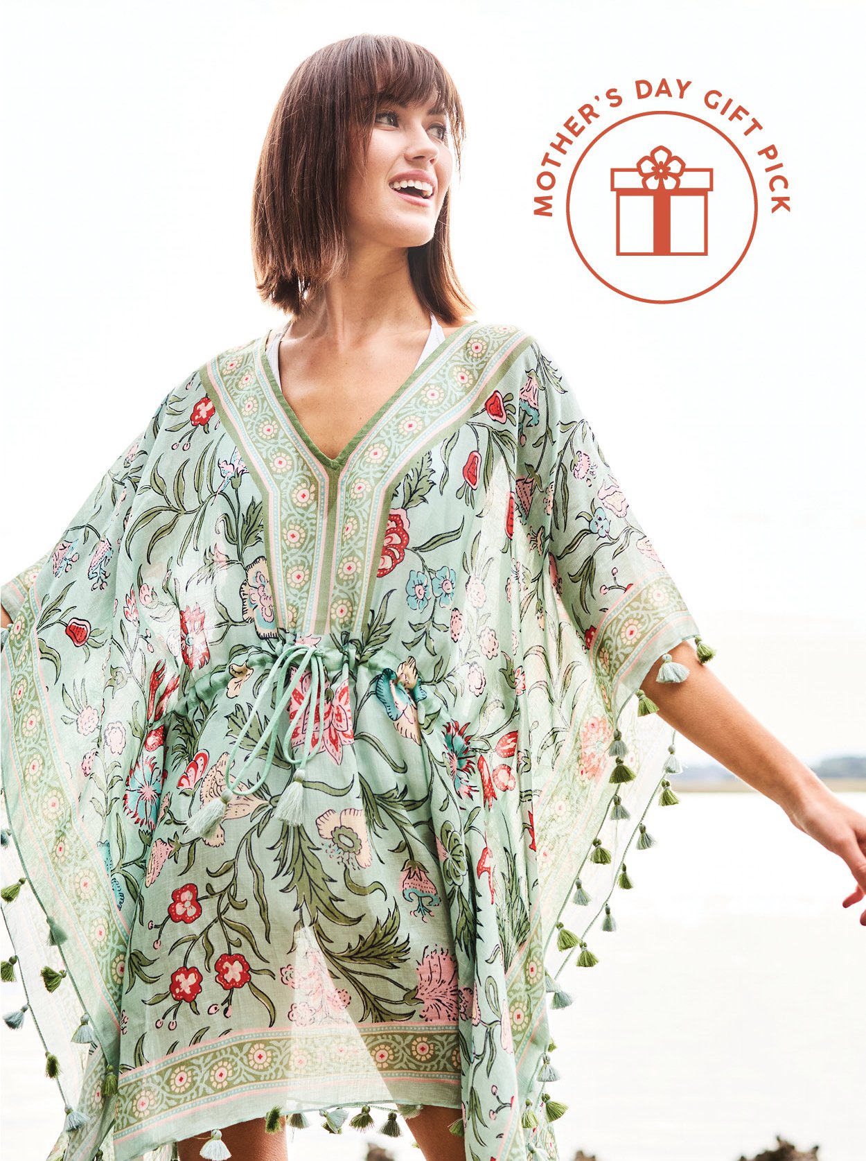 Beach Cover Up in Hamilton Floral